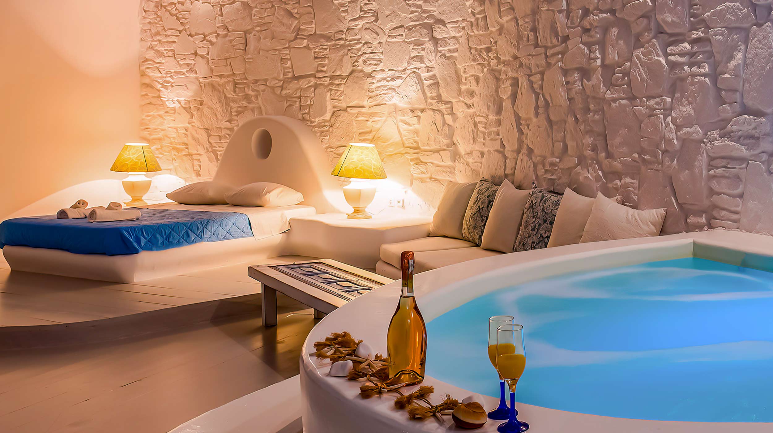 Villa Boufla – Luxury Suite with Spa Bath with Sea View